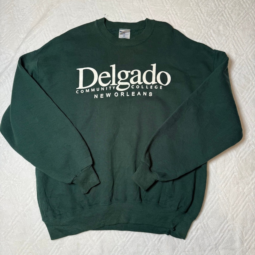 Vintage Collegiate Jerzees Delgado Community College New Orleans Sweatshirt XL